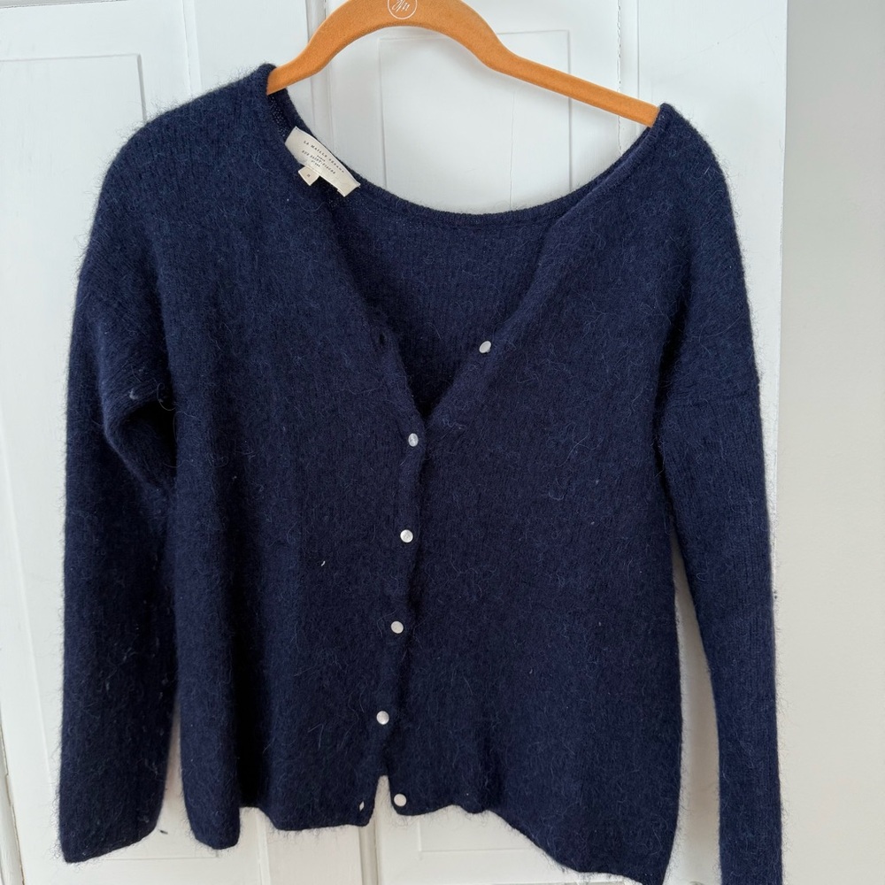 Navy Sezane Gaspard Cardigan